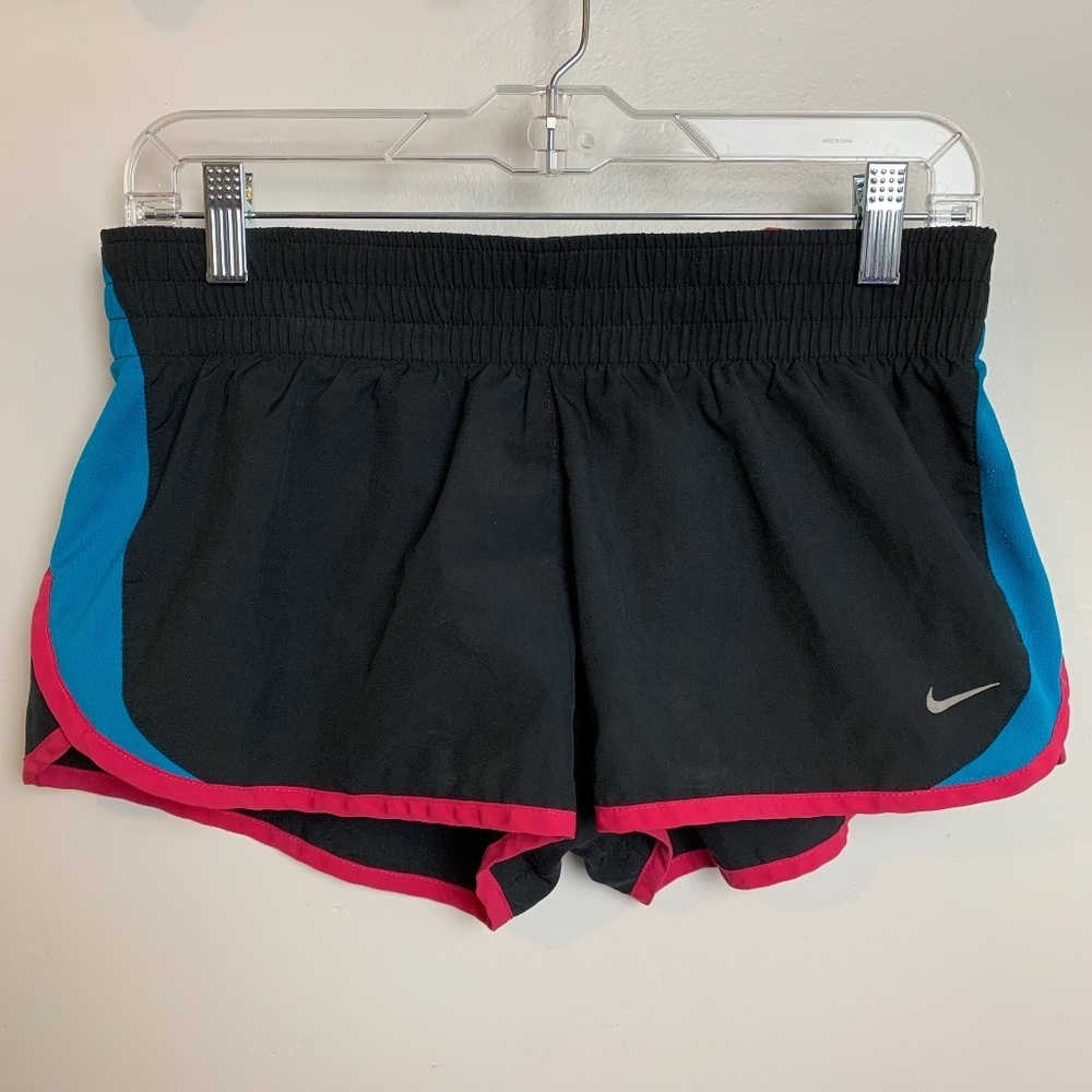 Nike Dri-Fit Black, Pink & Blue Lined Shorts